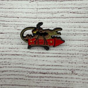 Coyote Rocket Enamel Pin